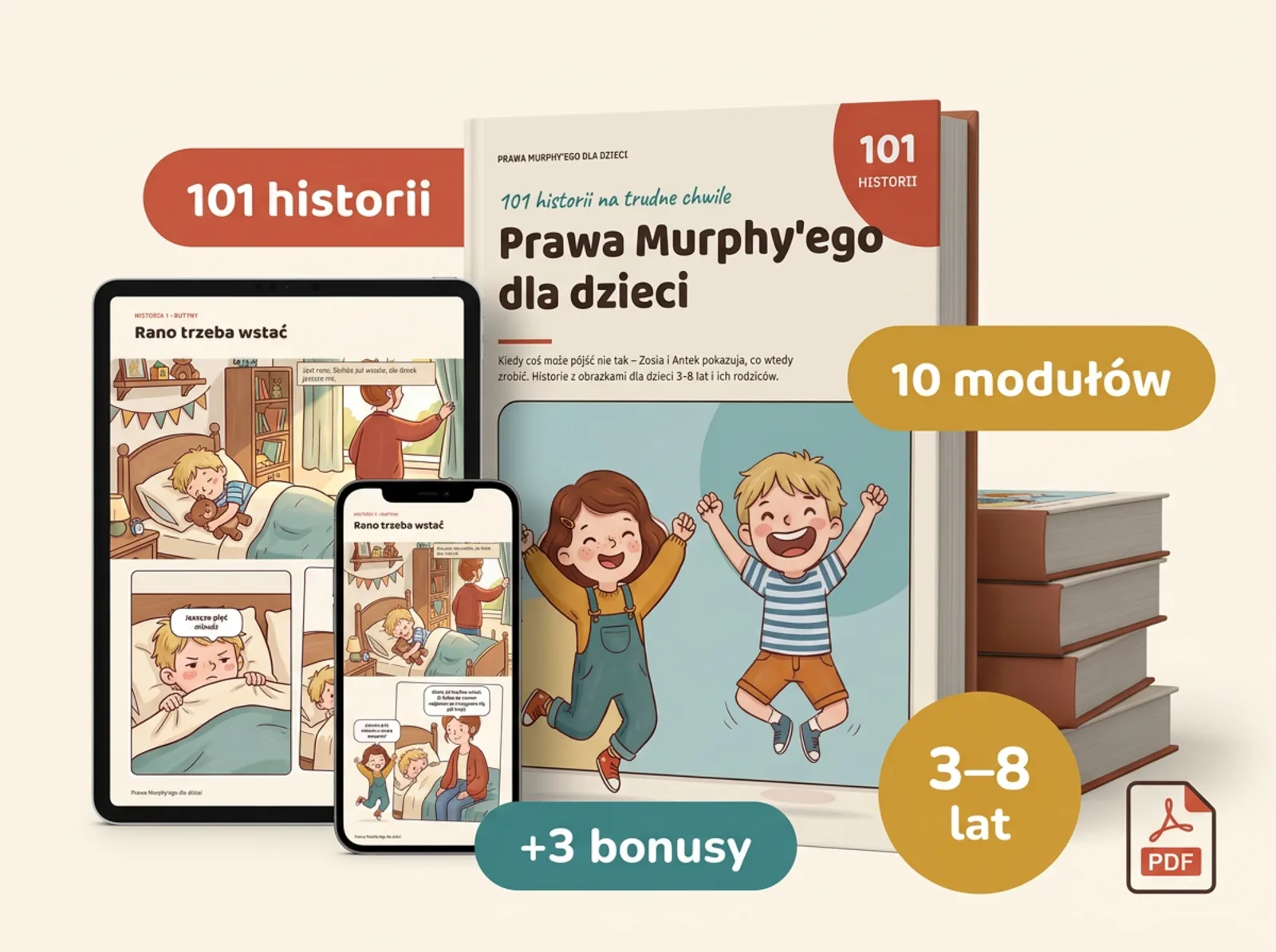 Legile lui Murphy pentru copii – 101 povești ilustrate pe tabletă și telefon